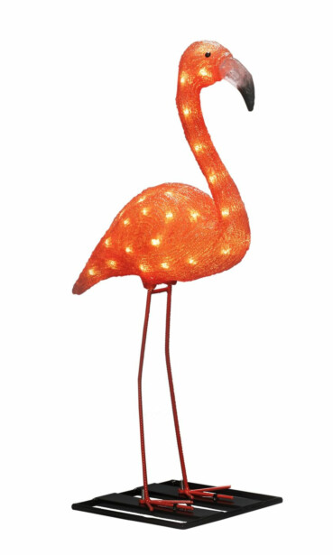 Valokoriste Konstsmide Flamingo, IP44, amber LED, eri kokoja