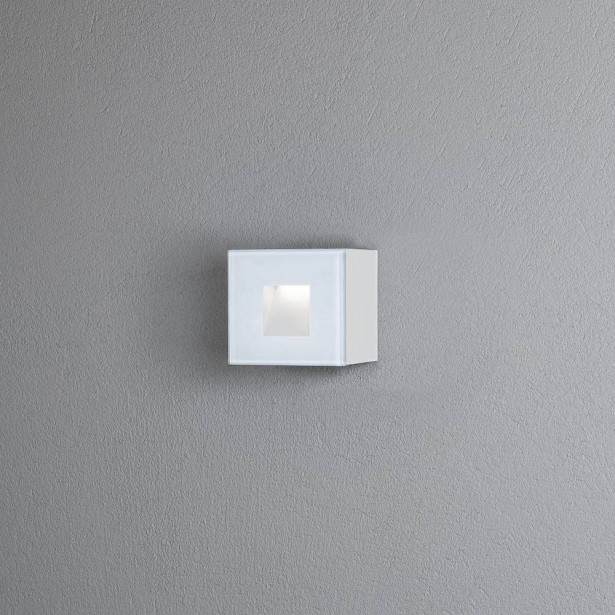 Seinävalaisin Konstsmide Chieri 7864-250, square, valkoinen, 1.5W LED 