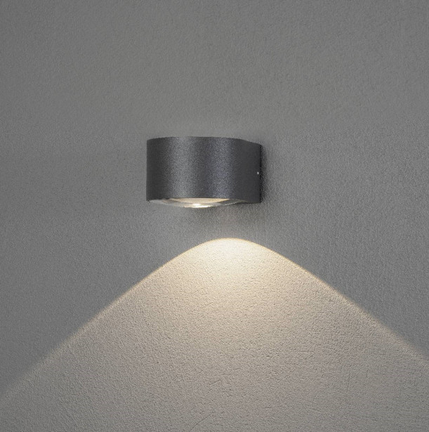 LED-seinävalaisin Konstsmide Gela, 6W, antrasiitti