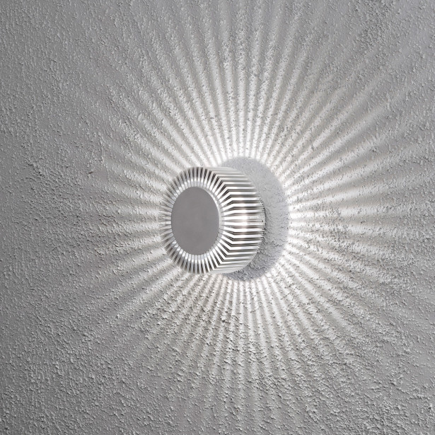 LED-seinävalaisin Konstsmide Monza 7932-310, Ø150x105mm, alumiini