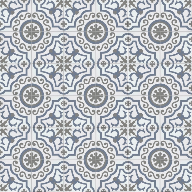 Kuviolaatta Kymppi-Lattiat History Jugend Alhambra Decor, himmeä, 250x250mm