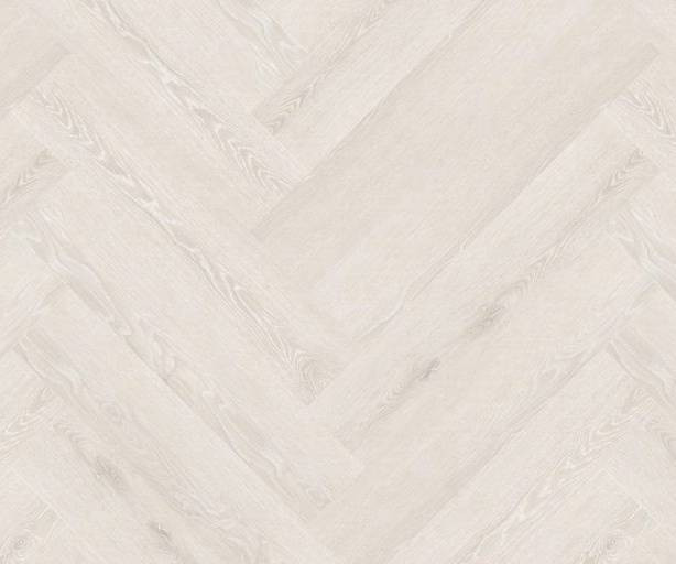 Vinyylilankku DomusFlooring PowerStep 6000HB+, valkopesty tammi, kalanruoto, integroitu askeläänieriste