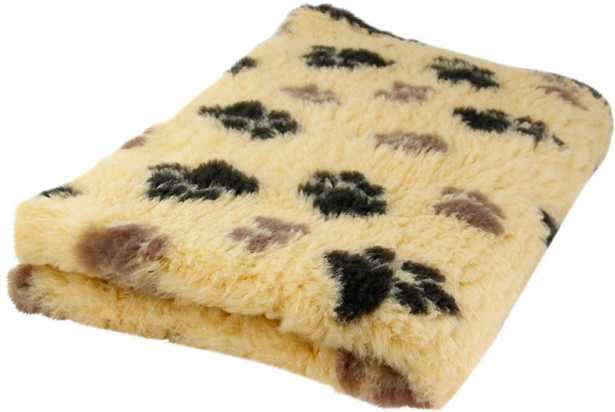 Koiran makuualusta Foxy Fur vanilja beige rusk tassu 100x150cm