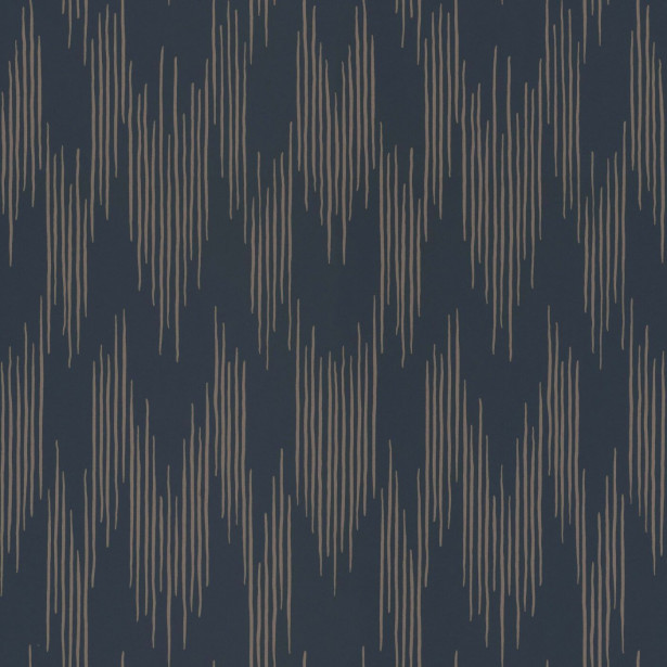 Tapetti Långelid/Von Brömssen Ikat, tummansininen