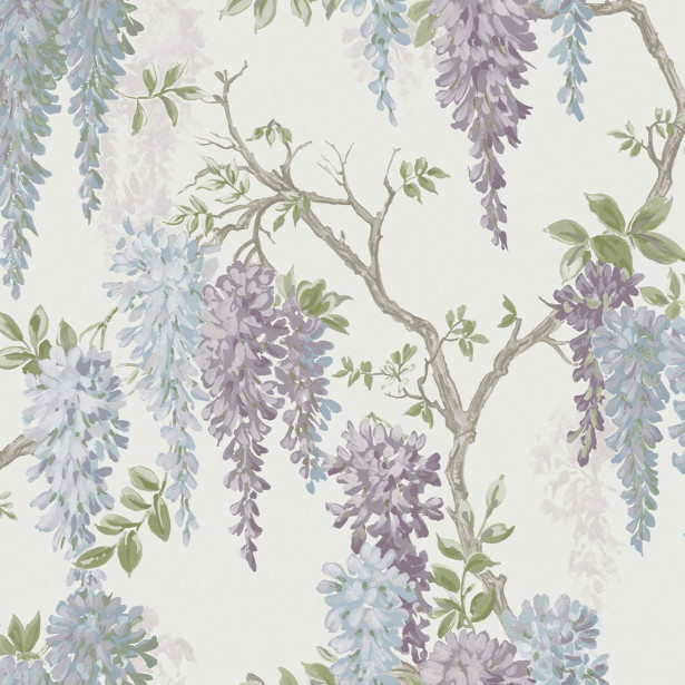 Tapetti Laura Ashley 113356 Wisteria Gardens, Pale Iris