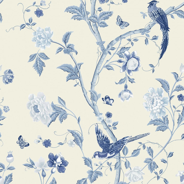 Tapetti Laura Ashley 113390 Summer Palace, Royal Blue