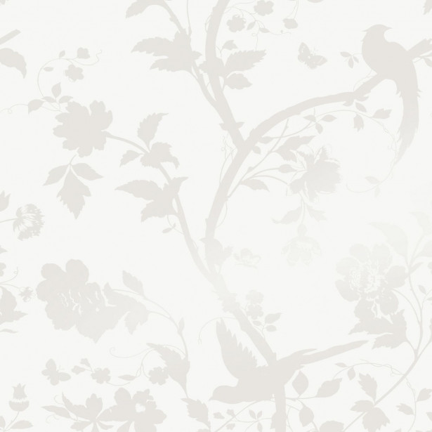 Tapetti Laura Ashley 113391 Oriental Garden, Pearlescent White