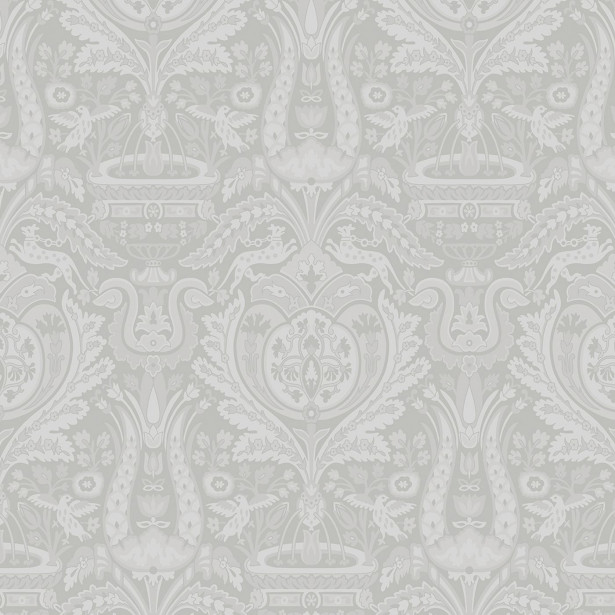 Tapetti Laura Ashley 113410 Heraldic Damask, Slate Grey