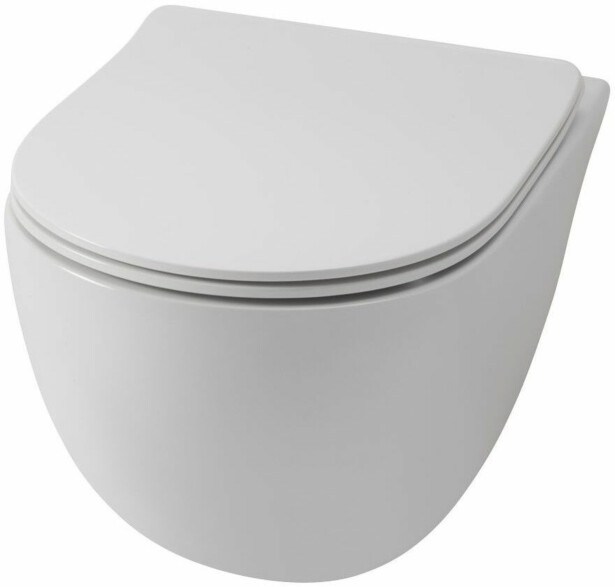 Seinä-WC-istuin Lavabo File 2.0, huuhtelukaulukseton, valkoinen