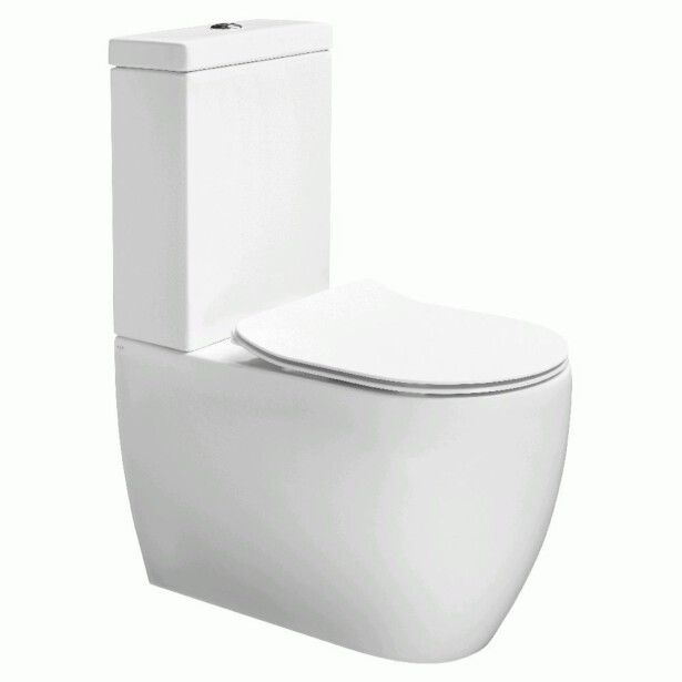 WC-istuin Lavabo Glomp, huuhtelukaulukseton, mattavalkoinen