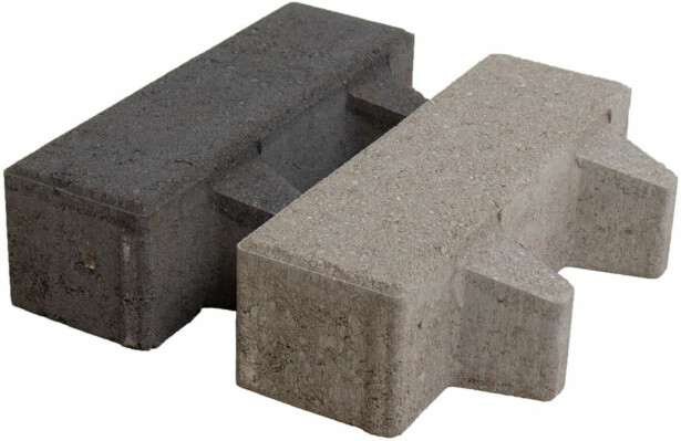 Hulekatukivi Lakka, 278x90+49x80mm, harmaa