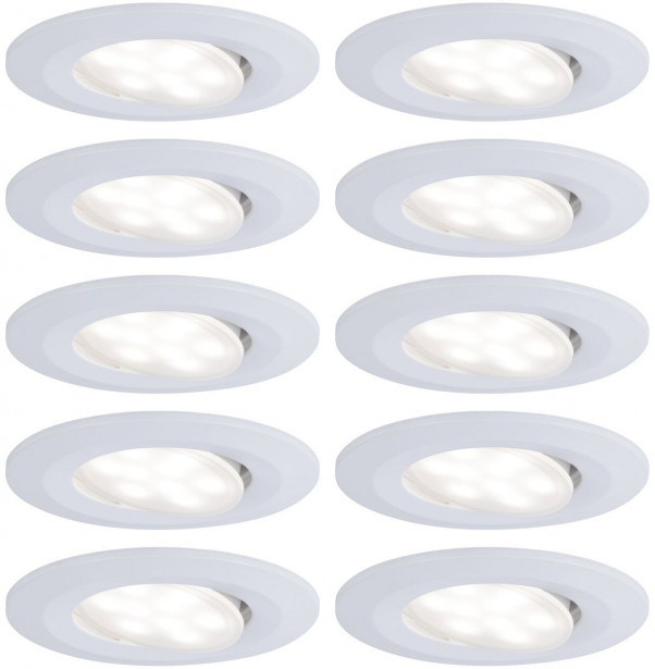 LED-Alasvalosetti Paulmann Calla 10-osainen suunnattava IP65 4000K eri värejä