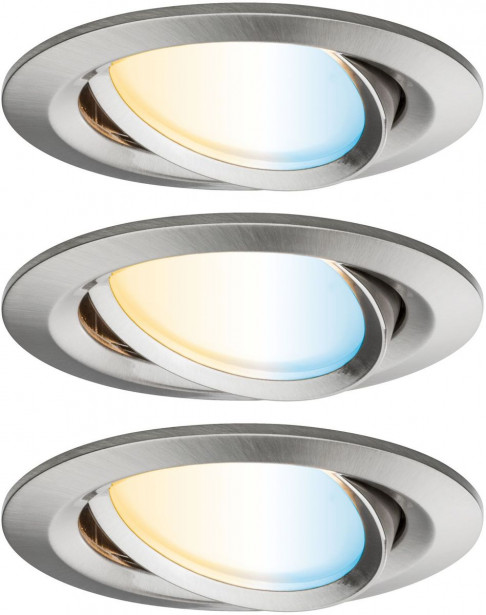 LED-Alasvalosetti Paulmann Nova Plus 3-osainen suunnattava säädettävä valosävy alumiini