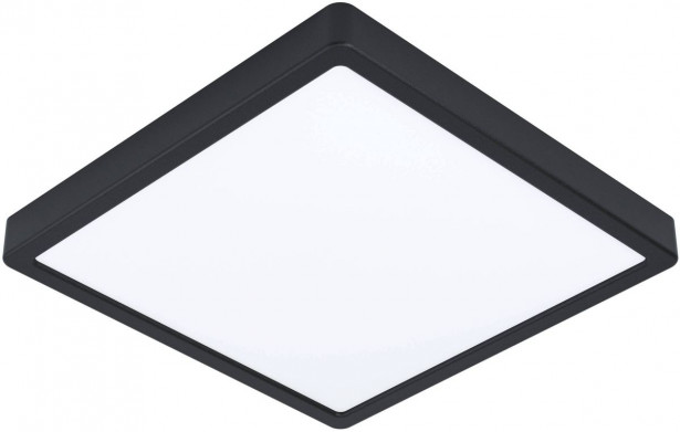 LED Plafondi Eglo Fueva 5 28,5x28,5cm 3000K musta pinta asennettava