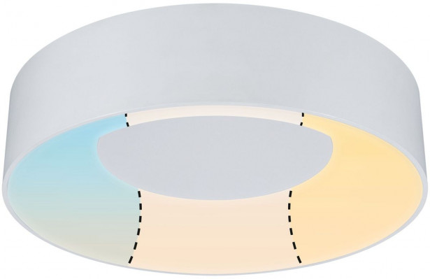LED-Plafondi Paulmann Casca IP44 himmennettävä valkoinen eri kokoja