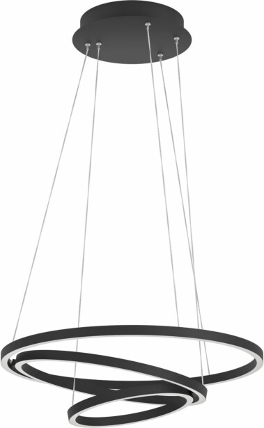 LED Riippuvalaisin Eglo connect z Lobinero z 43 2W Ø58cm musta valkoinen