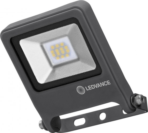 LED-valonheitin Ledvance Endura Flood 10W, 4000K, tummanharmaa