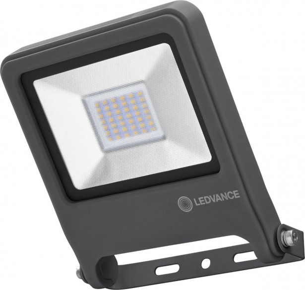 LED-valonheitin Ledvance Endura Flood 30W, 4000K, tummanharmaa