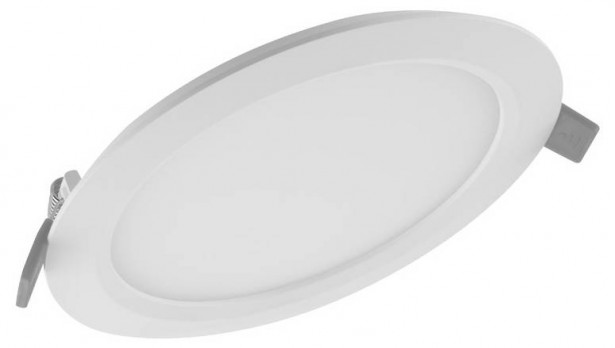 LED-alasvalo Ledvance Slim DN155, Ø169mm, 3000K, valkoinen