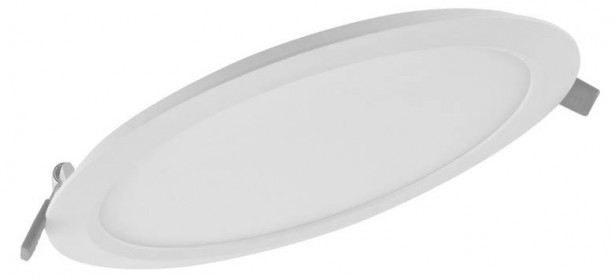 LED-alasvalo Ledvance Slim DN210, Ø225mm, 3000K, valkoinen