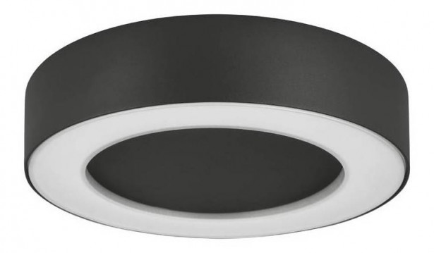 LED-plafondi Ledvance Surface Round, Ø202mm, 3000K, IP54, harmaa
