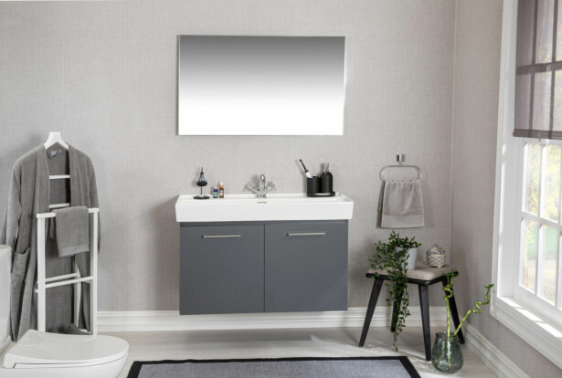 Kylpyhuoneryhmä Linento Bathroom Carlsbad 100 Grey peili