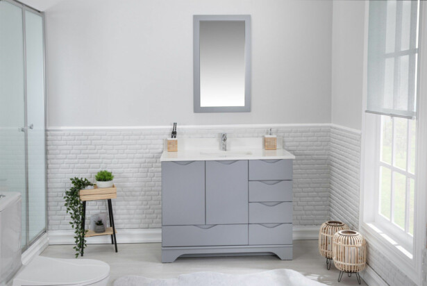 Kylpyhuoneryhmä Linento Bathroom Teton 42 Grey peili