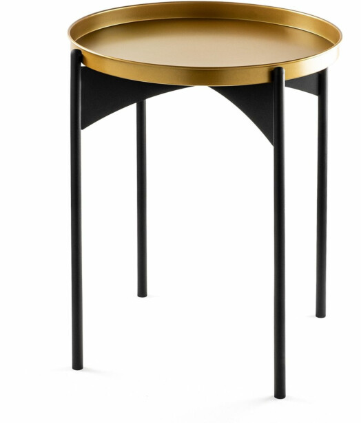Apupöytä Linento Furniture SHB-002, musta/kulta