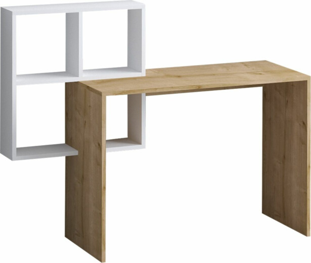 Työpöytä Linento Furniture Adell valkoinen/tammi
