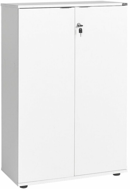 Lukollinen kaappi Linento Furniture RKT-332-DD-1, valkoinen