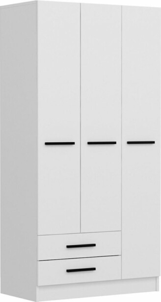 Vaatekaappi Linento Furniture Polo 180x135cm valkoinen