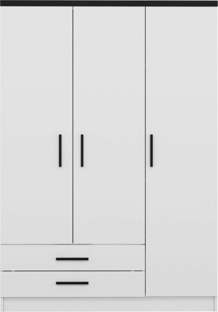 Vaatekaappi Linento Furniture Kale 2247 190x135cm valkoinen