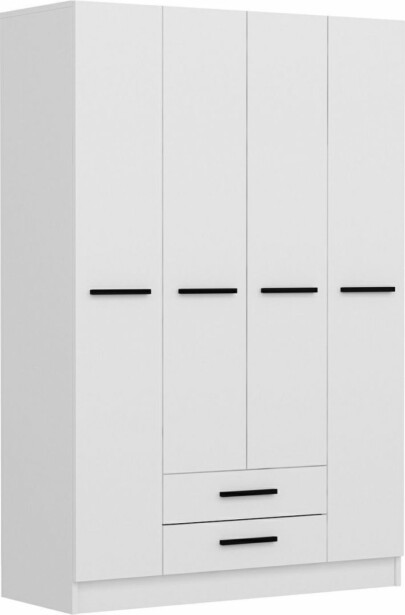 Vaatekaappi Linento Furniture Kale 2292 180x180cm valkoinen