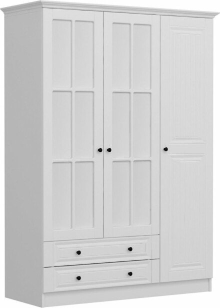 Vaatekaappi Linento Furniture Kale 135cm valkoinen