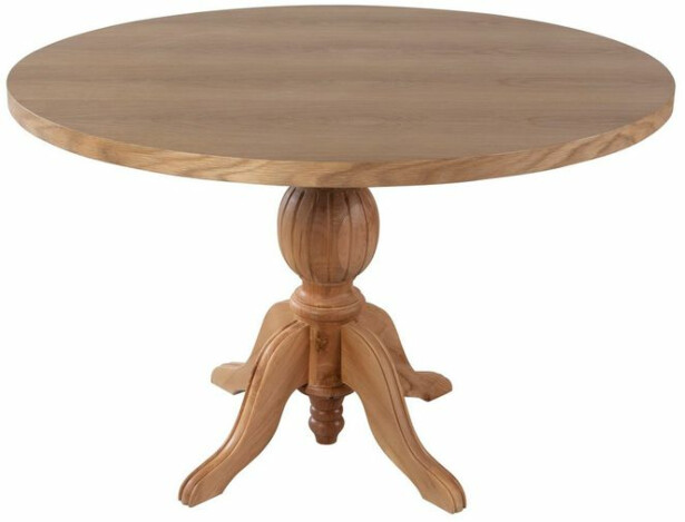 Ruokapöytä Linento Furniture Albero155, Ø120cm, ruskea