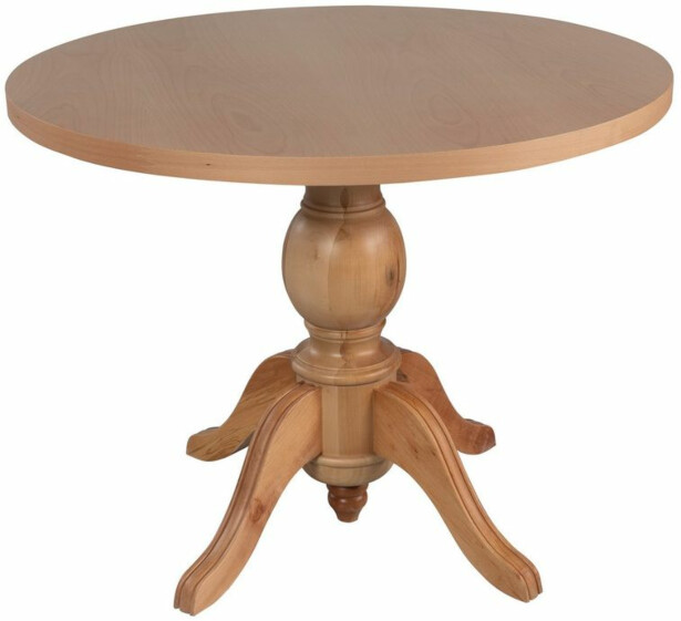 Ruokapöytä Linento Furniture Roma, Ø100cm, ruskea