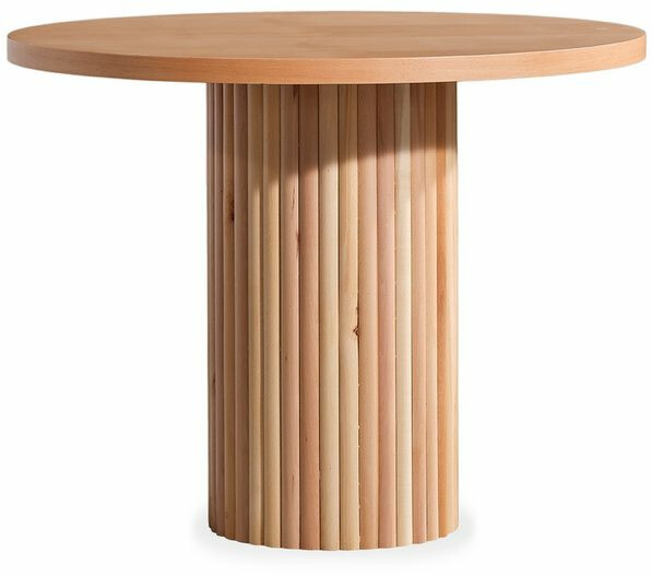Ruokapöytä Linento Furniture Lova, Ø100cm, ruskea