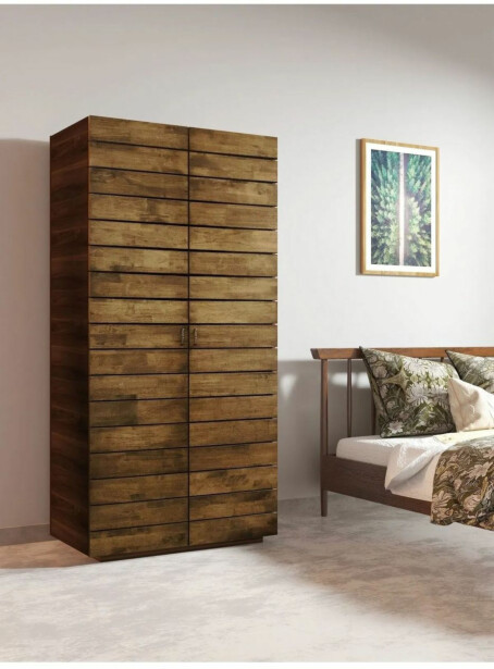 Vaatekaappi Linento Furniture Rb-167, 90x184cm, ruskea