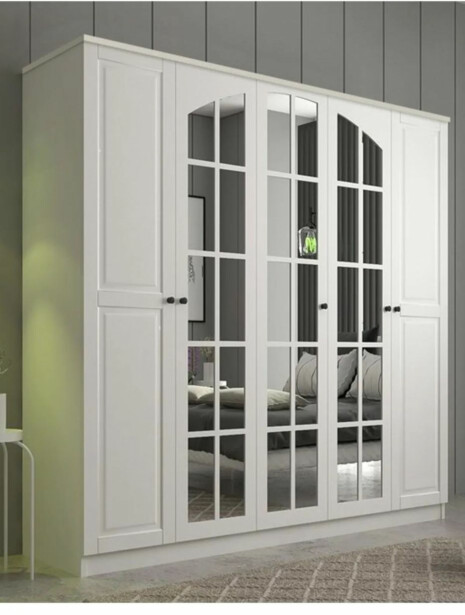 Vaatekaappi Linento Furniture Rb-016, 175x184cm, mattavalkoinen