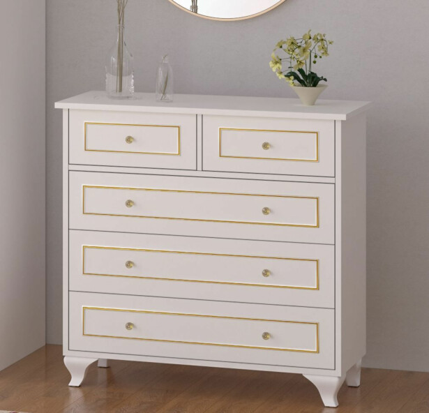Lipasto Linento Furniture Rb-091, 90x86cm, mattavalkoinen