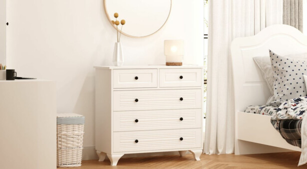 Lipasto Linento Furniture Rb-119, 90x86cm, mattavalkoinen