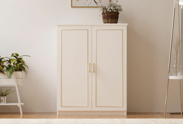 Kenkäkaappi Linento Furniture Rb-086, 70x100cm, mattavalkoinen