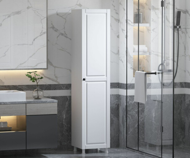 Kaappi Linento Furniture Rb-055, 35x180cm, mattavalkoinen