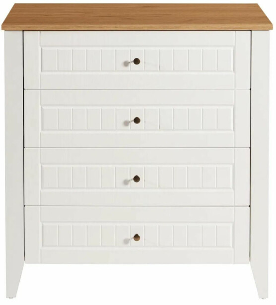 Lipasto Linento Furniture Tuval 065 valkoinen/tammi