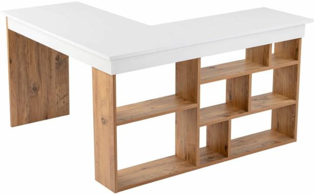 Työpöytä Linento Furniture Vesper valkoinen/mänty