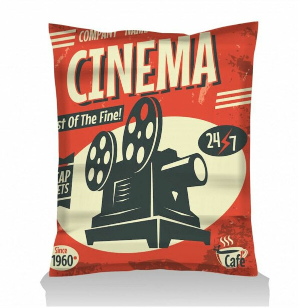 Säkkituoli ulos Linento Garden Giant Cinema, punainen