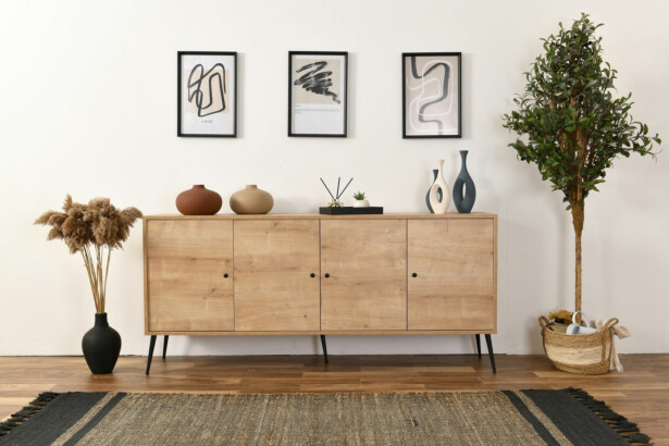 Senkki Linento Furniture Calvin, 180x80cm, ruskea
