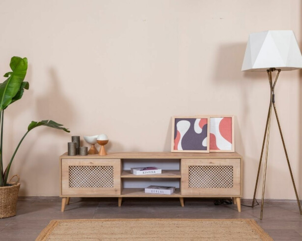 TV-taso Linento Furniture Goose, leveys 180cm, ruskea