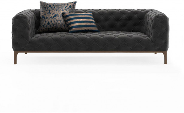 Sohva Linento Furniture Fashion, 2-istuttava, harmaa
