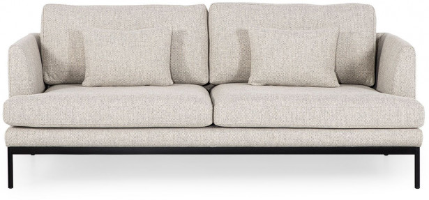 Sohva Linento Furniture Pearl, 2-istuttava, luonnonvalkoinen
